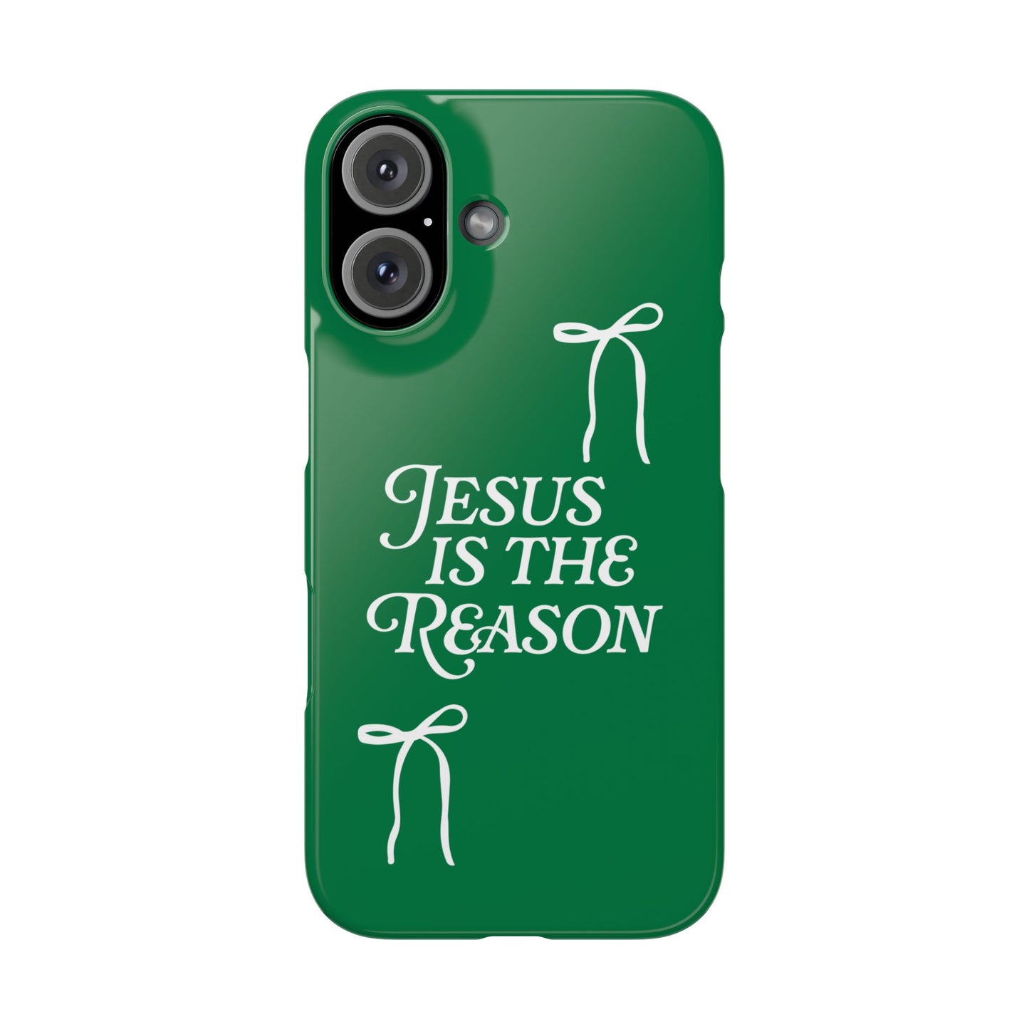 Jesus Is the Reason iPhone Snap Case in Green