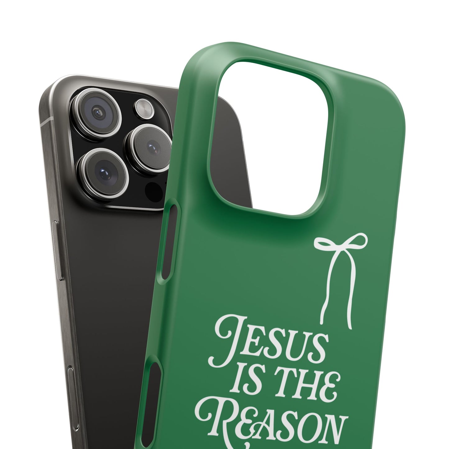 Jesus Is the Reason iPhone Snap Case in Green