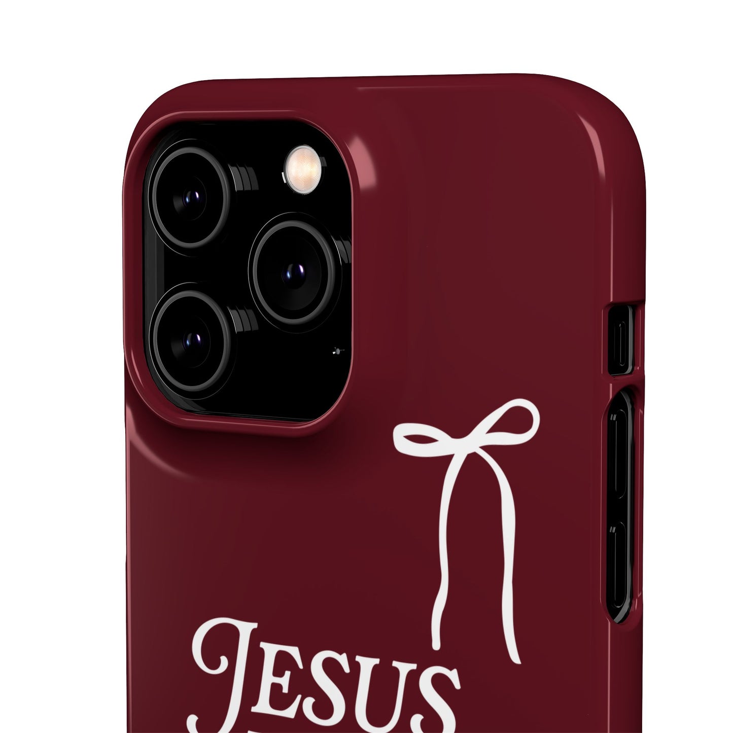 Jesus Is the Reason iPhone Snap Case in Burgundy