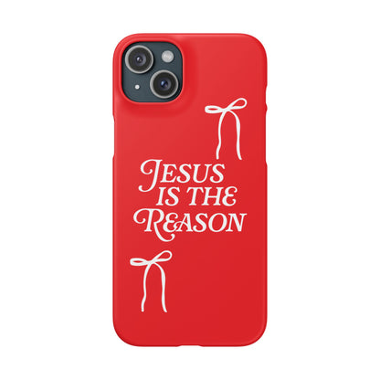 Jesus Is the Reason iPhone Snap Case in Red