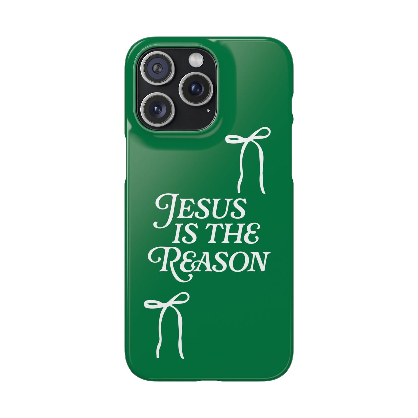 Jesus Is the Reason iPhone Snap Case in Green