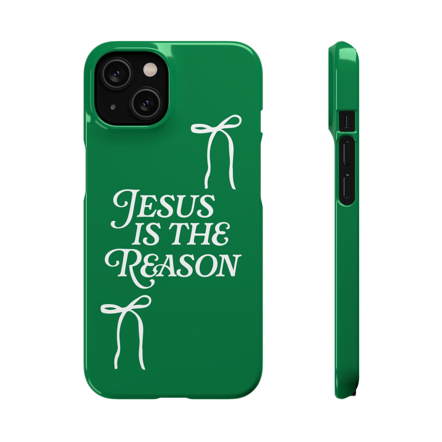 Jesus Is the Reason iPhone Snap Case in Green