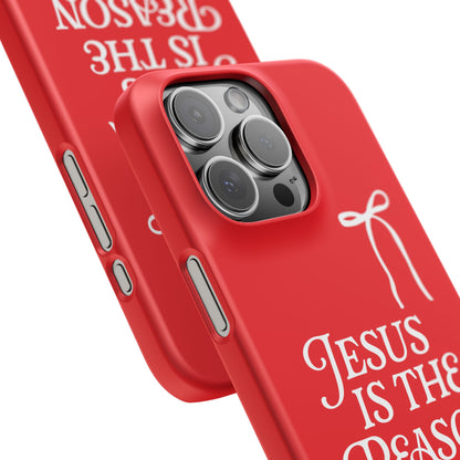 Jesus Is the Reason iPhone Snap Case in Red