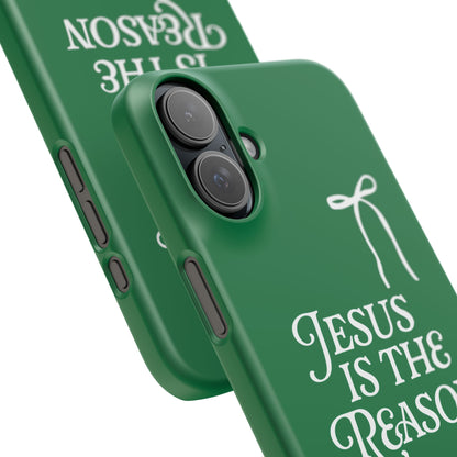 Jesus Is the Reason iPhone Snap Case in Green