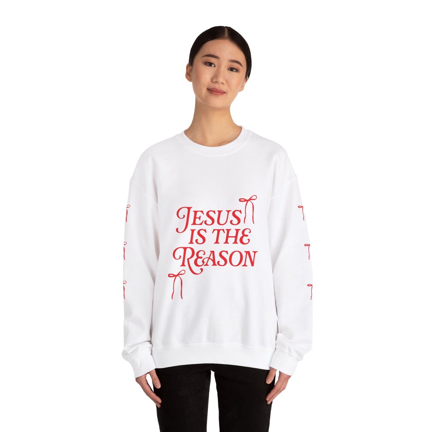 Jesus Is the Reason Trinity Bow Crewneck Sweatshirt