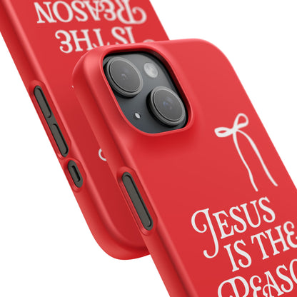 Jesus Is the Reason iPhone Snap Case in Red