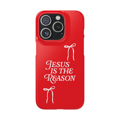 Jesus Is the Reason iPhone Snap Case in Red