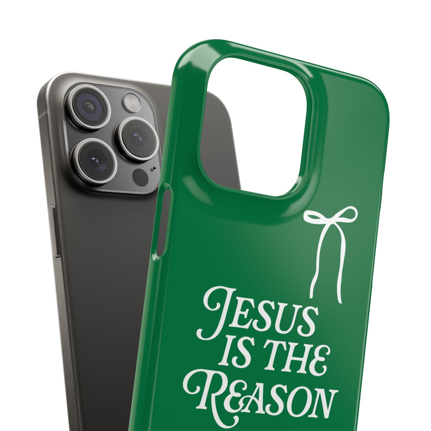 Jesus Is the Reason iPhone Snap Case in Green