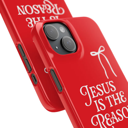 Jesus Is the Reason iPhone Snap Case in Red