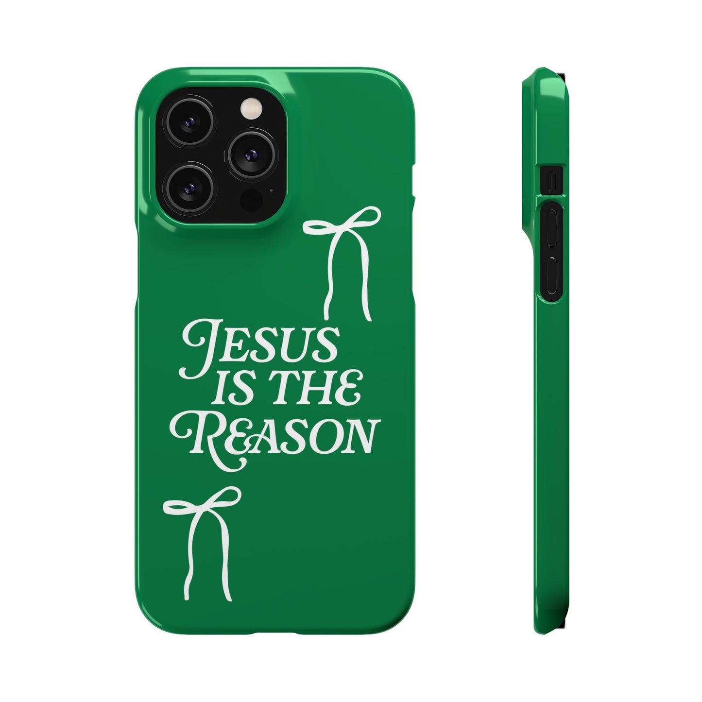 Jesus Is the Reason iPhone Snap Case in Green