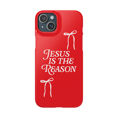 Jesus Is the Reason iPhone Snap Case in Red