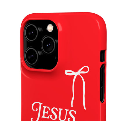 Jesus Is the Reason iPhone Snap Case in Red