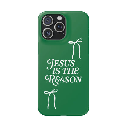 Jesus Is the Reason iPhone Snap Case in Green