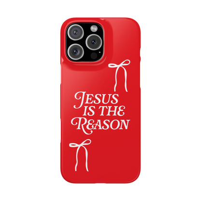 Jesus Is the Reason iPhone Snap Case in Red