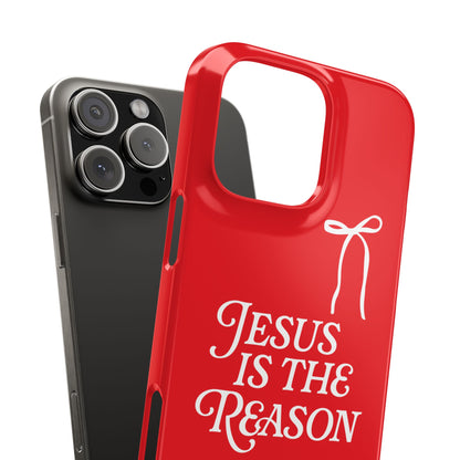 Jesus Is the Reason iPhone Snap Case in Red