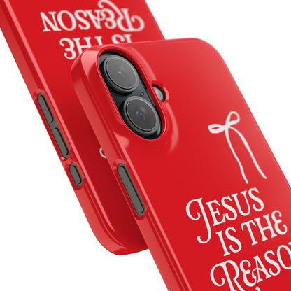 Jesus Is the Reason iPhone Snap Case in Red