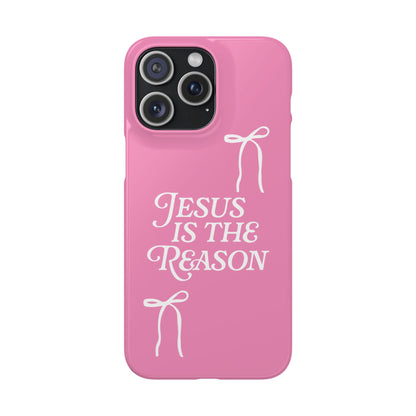 Jesus Is the Reason iPhone Snap Case in Pink