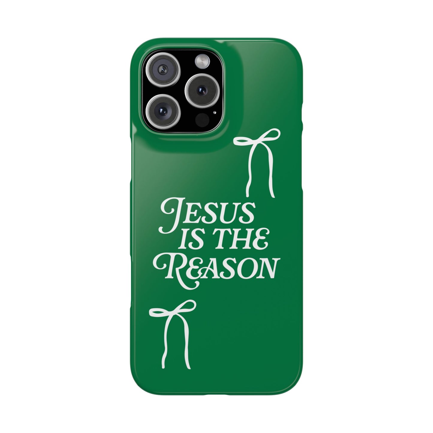 Jesus Is the Reason iPhone Snap Case in Green