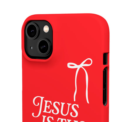 Jesus Is the Reason iPhone Snap Case in Red