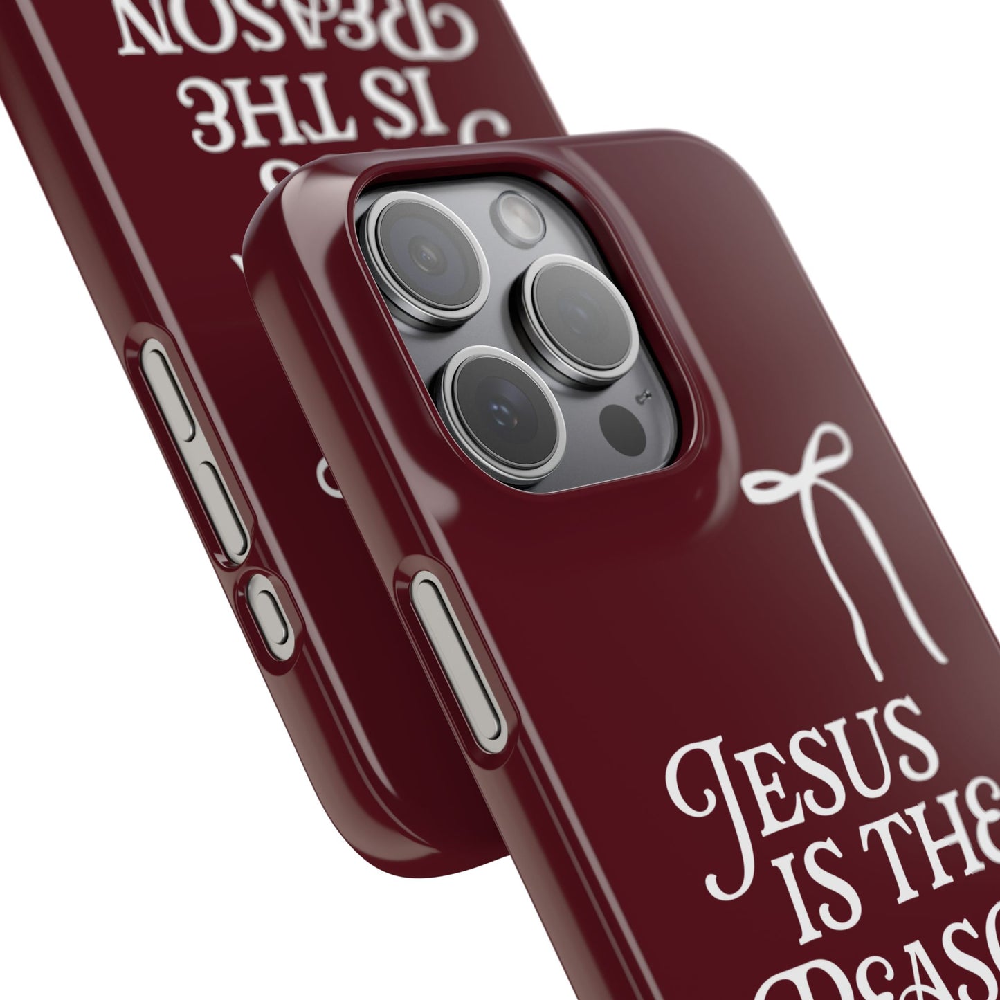 Jesus Is the Reason iPhone Snap Case in Burgundy