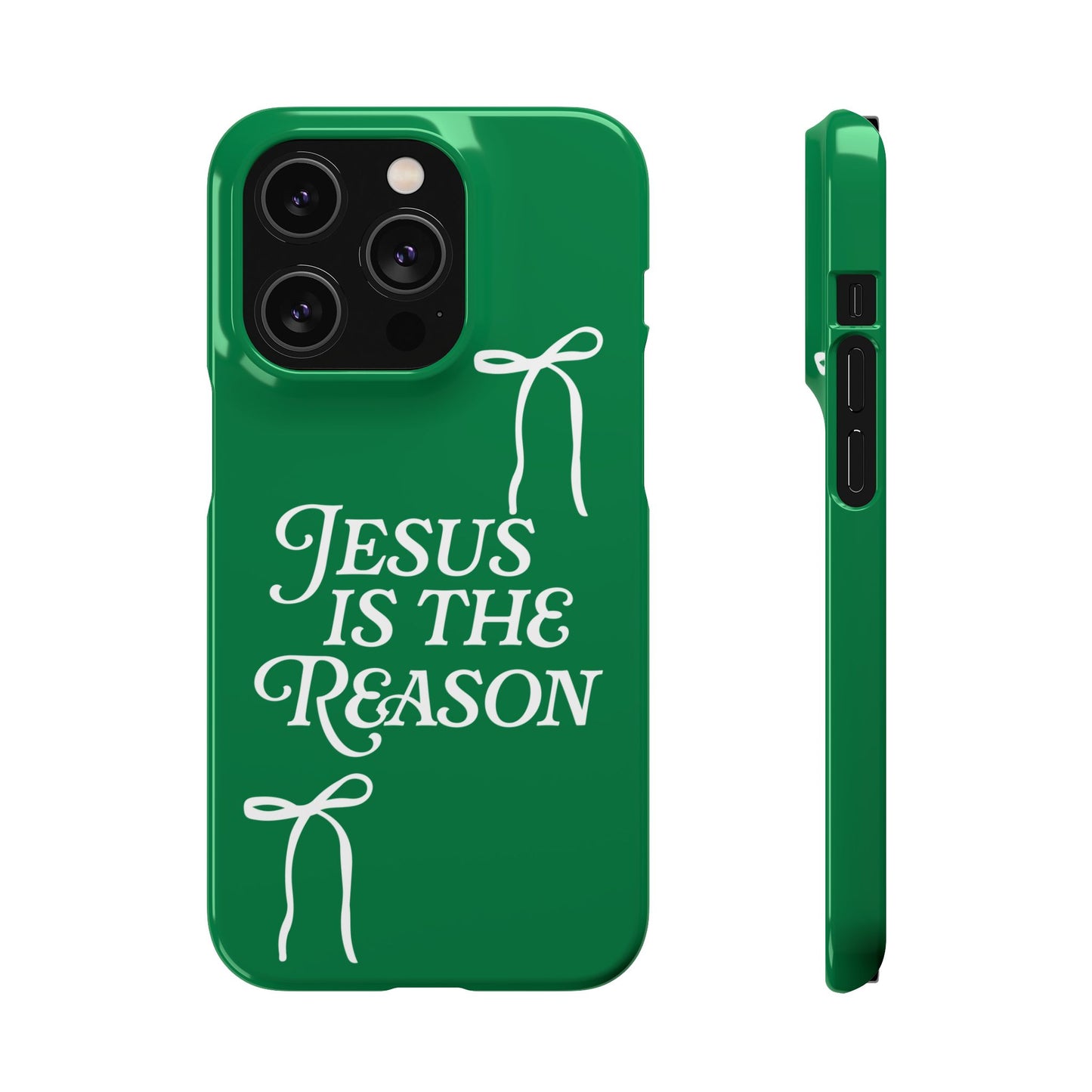 Jesus Is the Reason iPhone Snap Case in Green