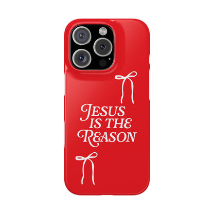 Jesus Is the Reason iPhone Snap Case in Red