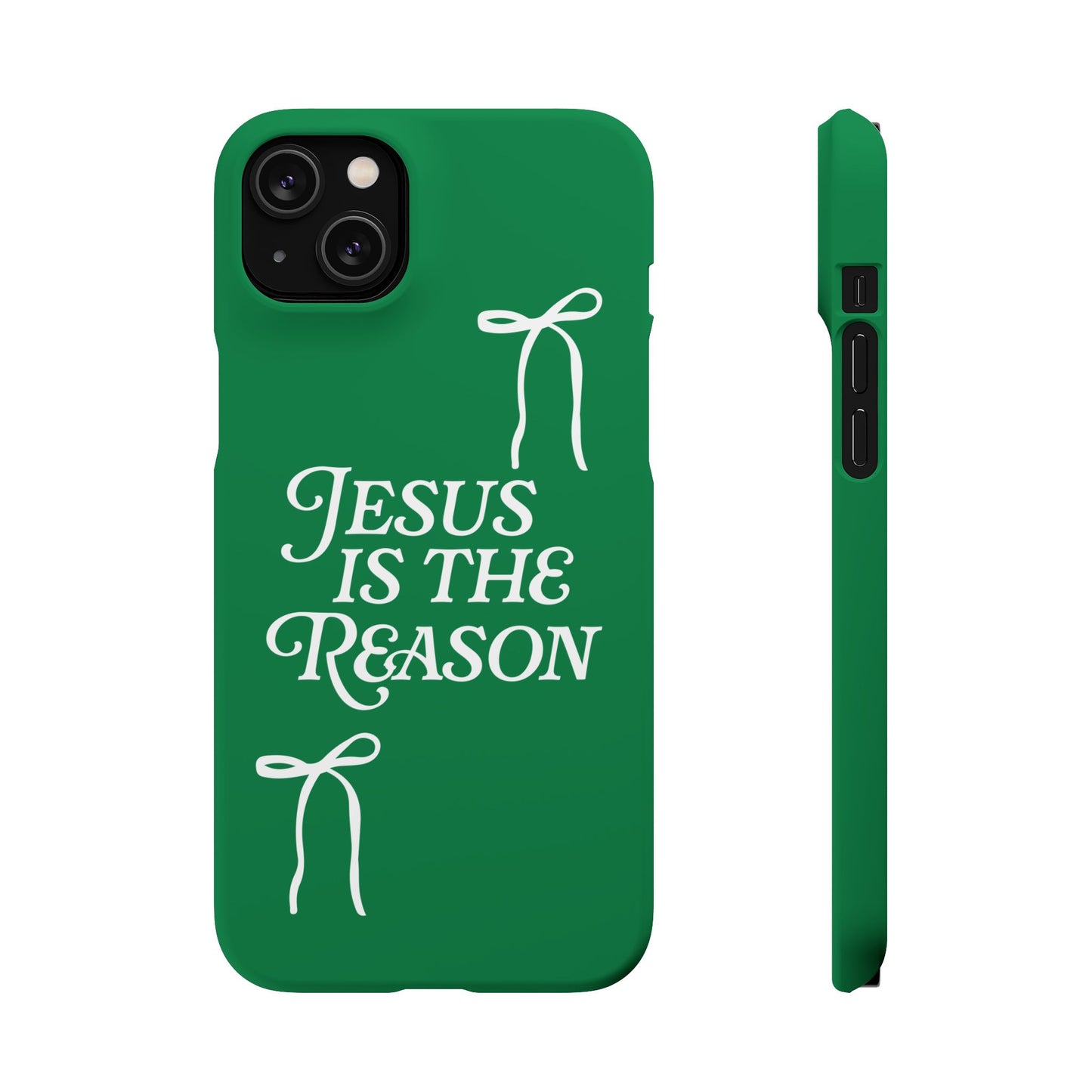 Jesus Is the Reason iPhone Snap Case in Green