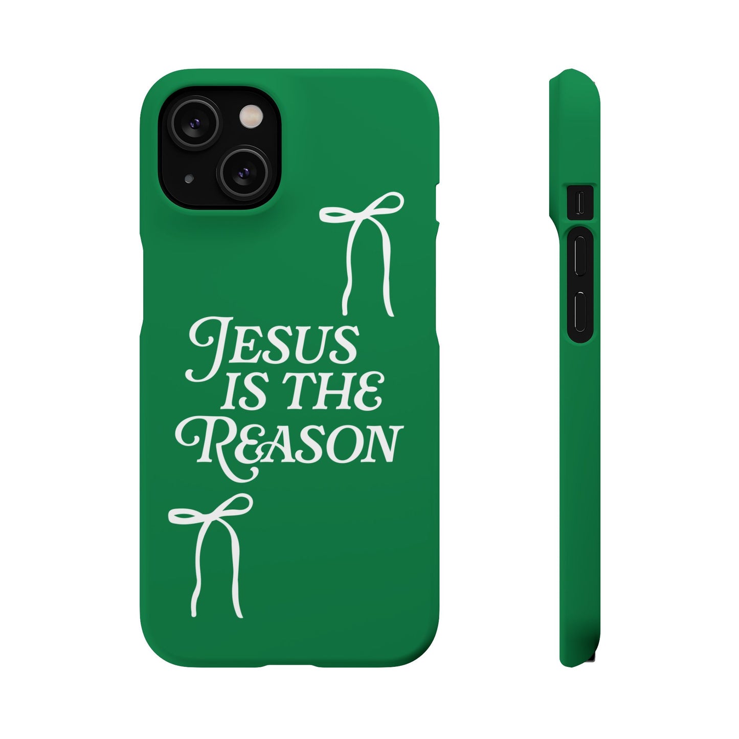 Jesus Is the Reason iPhone Snap Case in Green