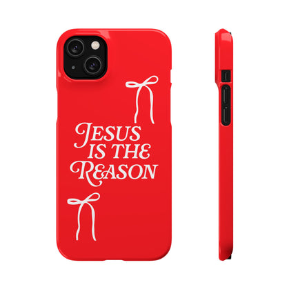 Jesus Is the Reason iPhone Snap Case in Red