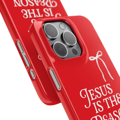 Jesus Is the Reason iPhone Snap Case in Red