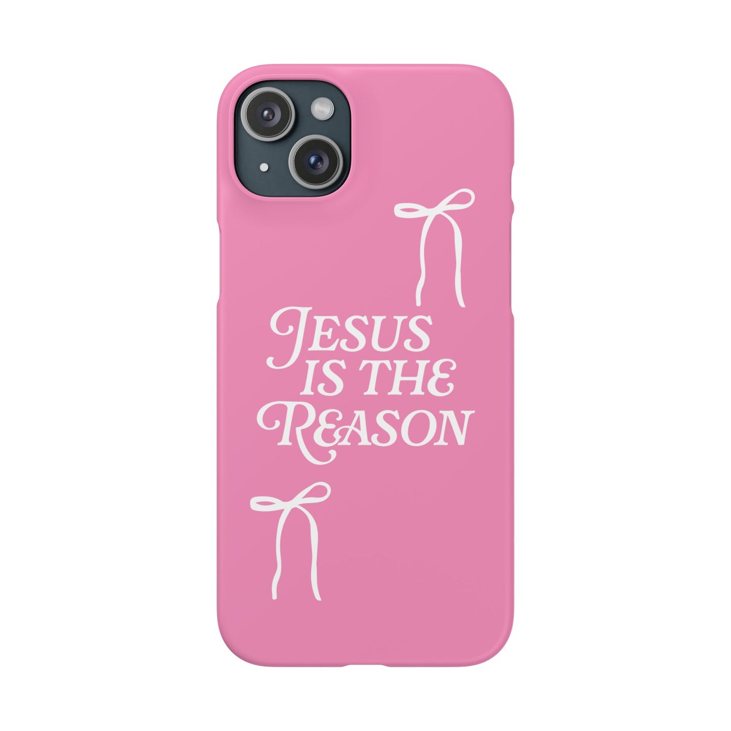 Jesus Is the Reason iPhone Snap Case in Pink