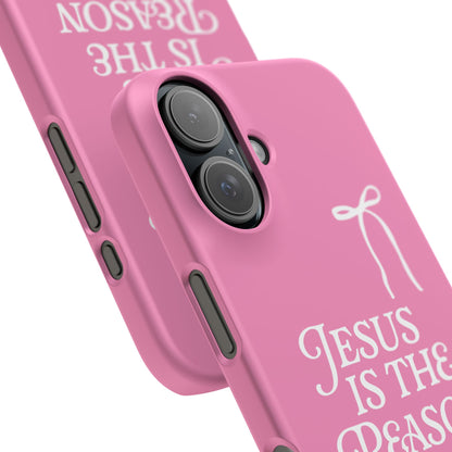 Jesus Is the Reason iPhone Snap Case in Pink