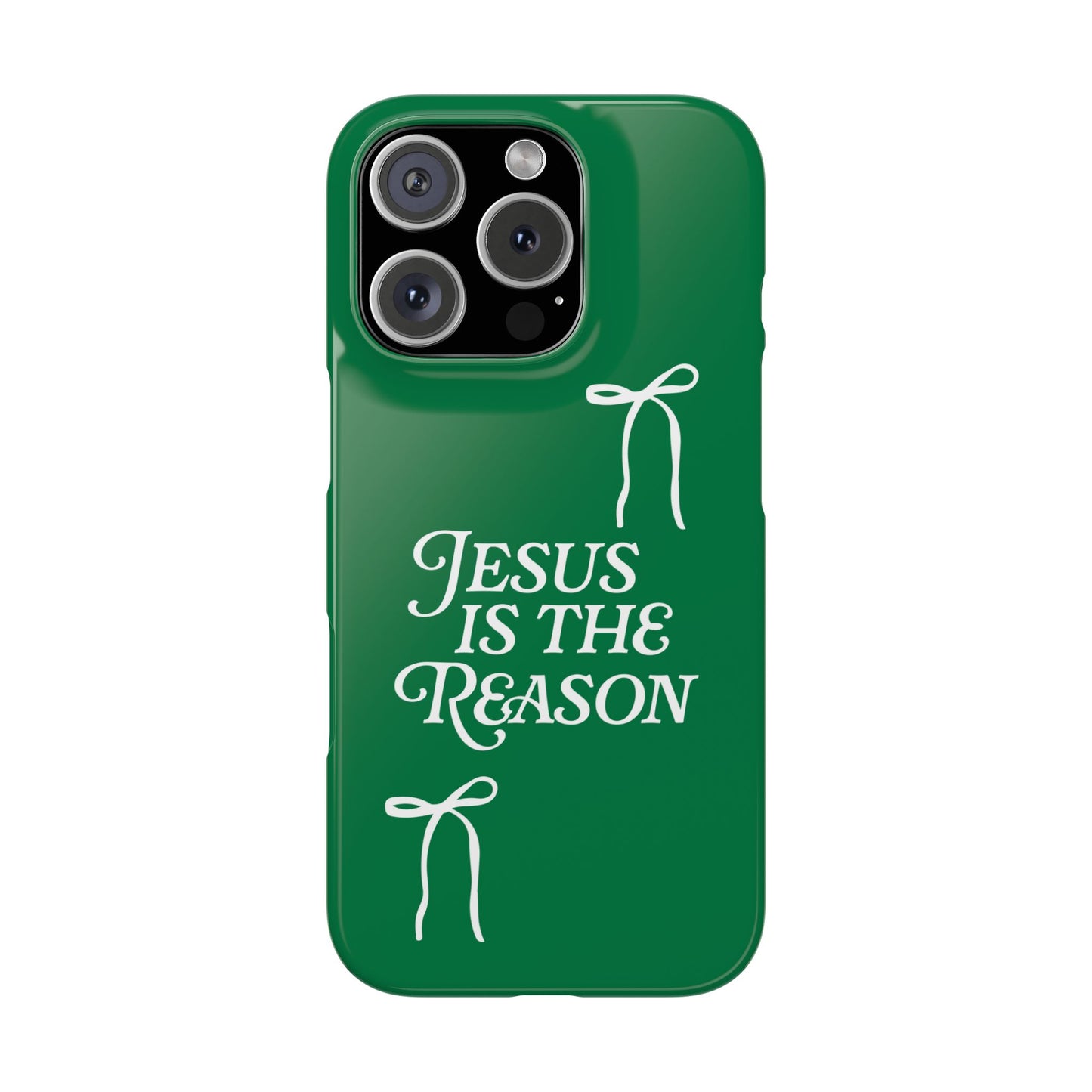 Jesus Is the Reason iPhone Snap Case in Green