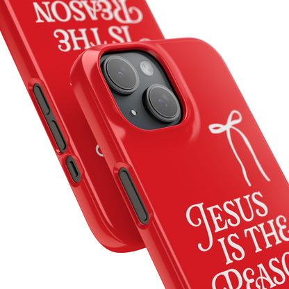 Jesus Is the Reason iPhone Snap Case in Red