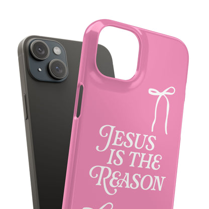 Jesus Is the Reason iPhone Snap Case in Pink