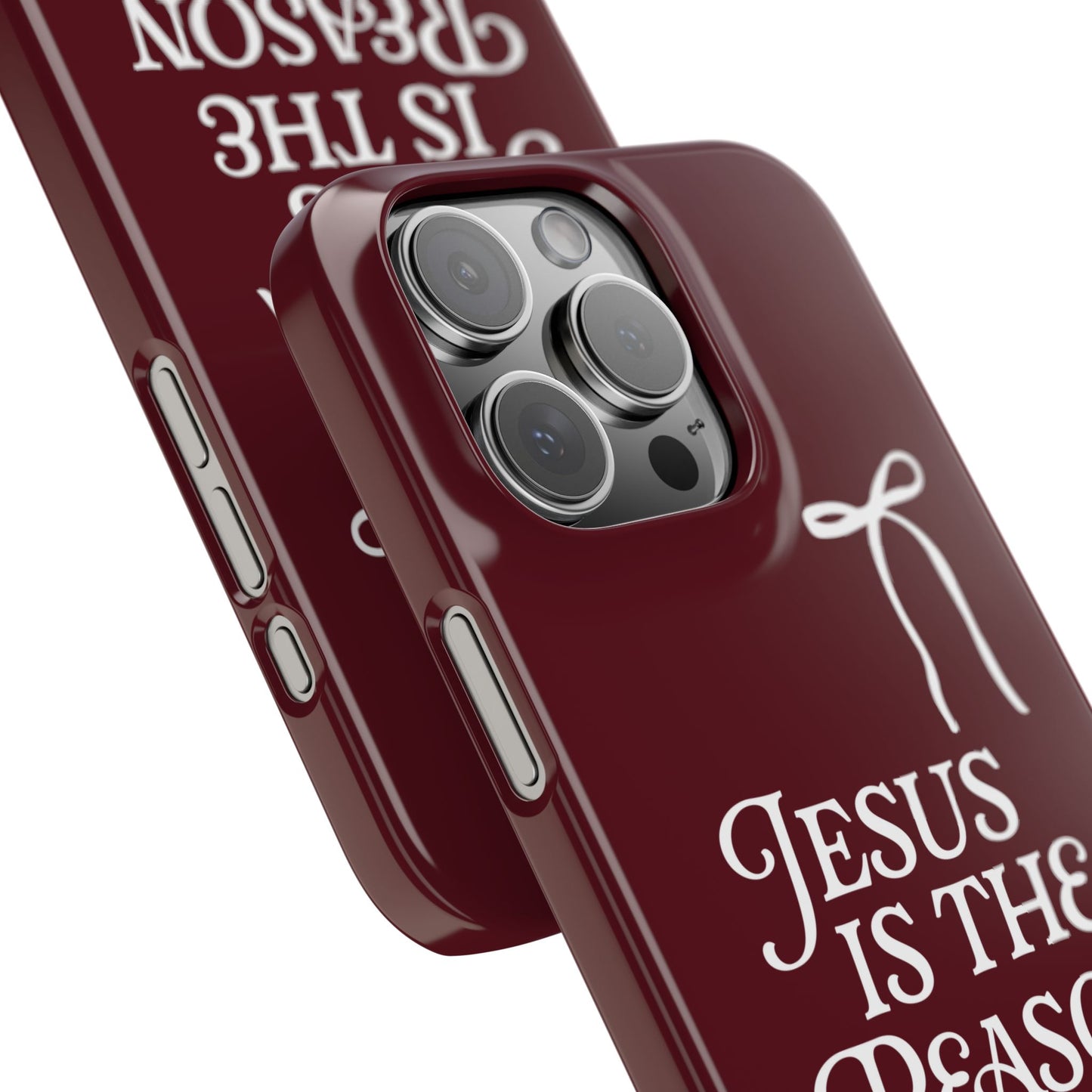 Jesus Is the Reason iPhone Snap Case in Burgundy