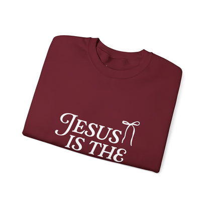 Jesus Is the Reason Trinity Bow Crewneck Sweatshirt