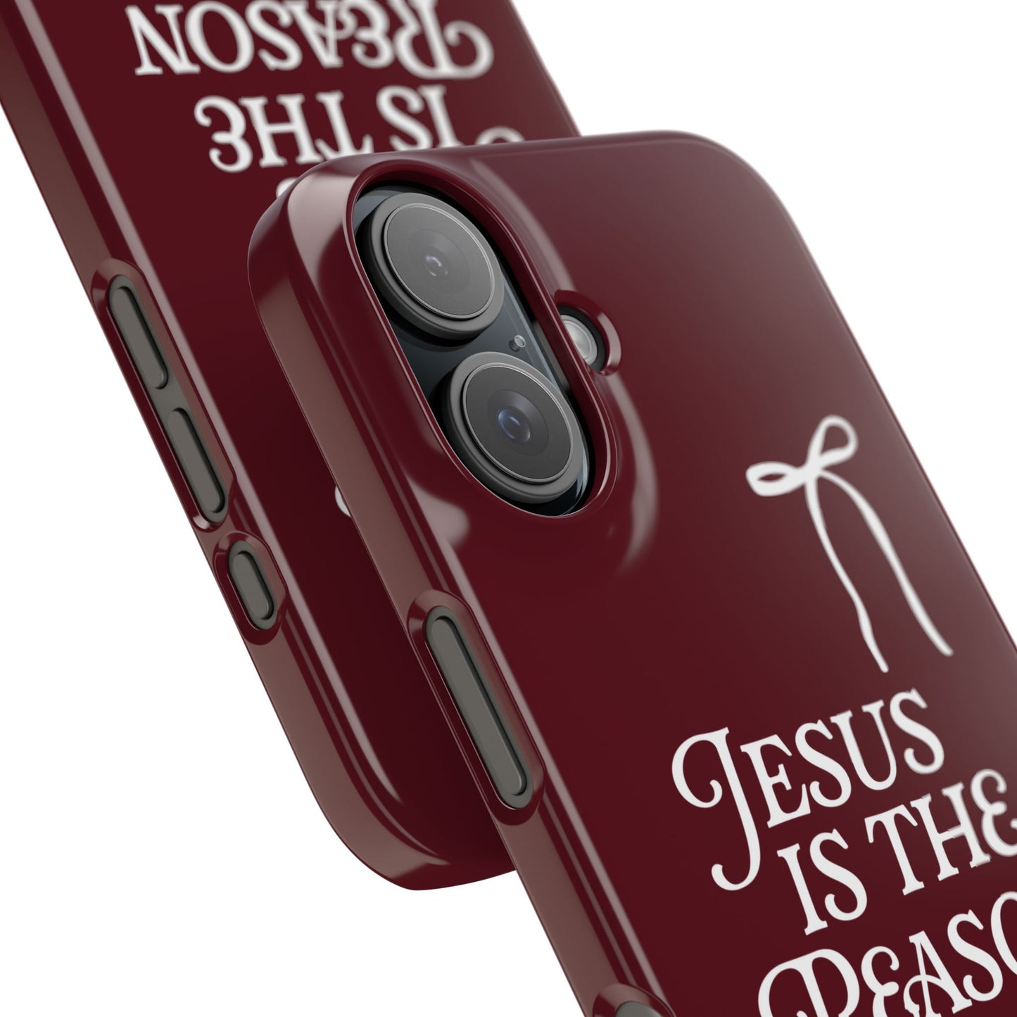 Jesus Is the Reason iPhone Snap Case in Burgundy