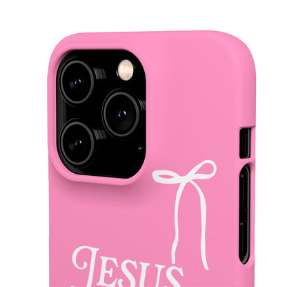 Jesus Is the Reason iPhone Snap Case in Pink