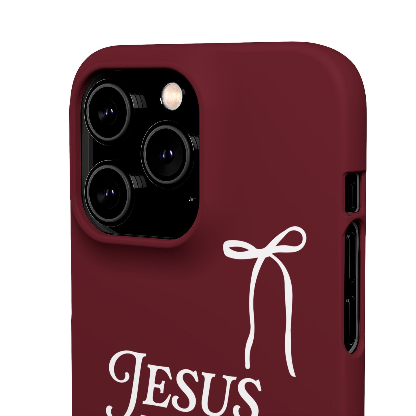 Jesus Is the Reason iPhone Snap Case in Burgundy