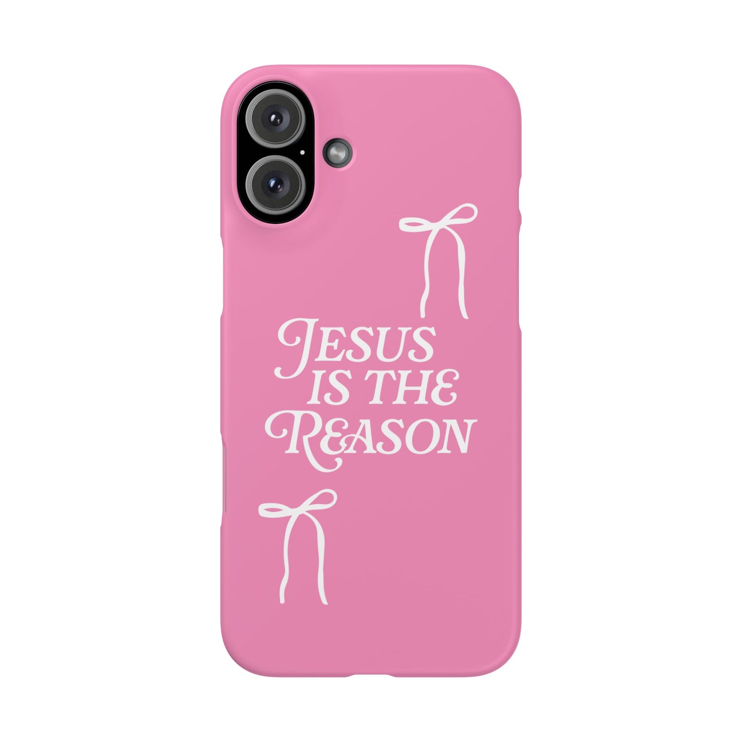 Jesus Is the Reason iPhone Snap Case in Pink