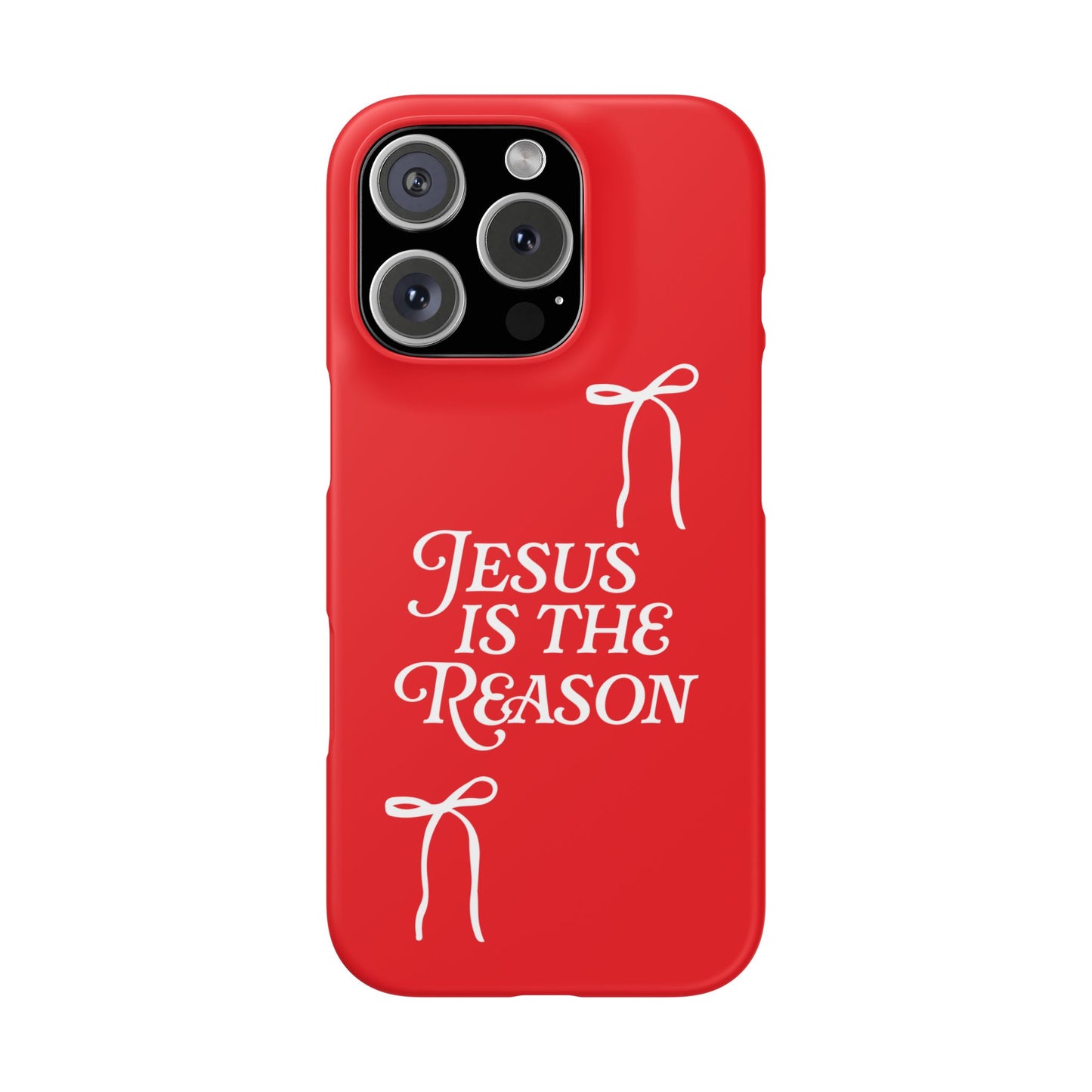 Jesus Is the Reason iPhone Snap Case in Red