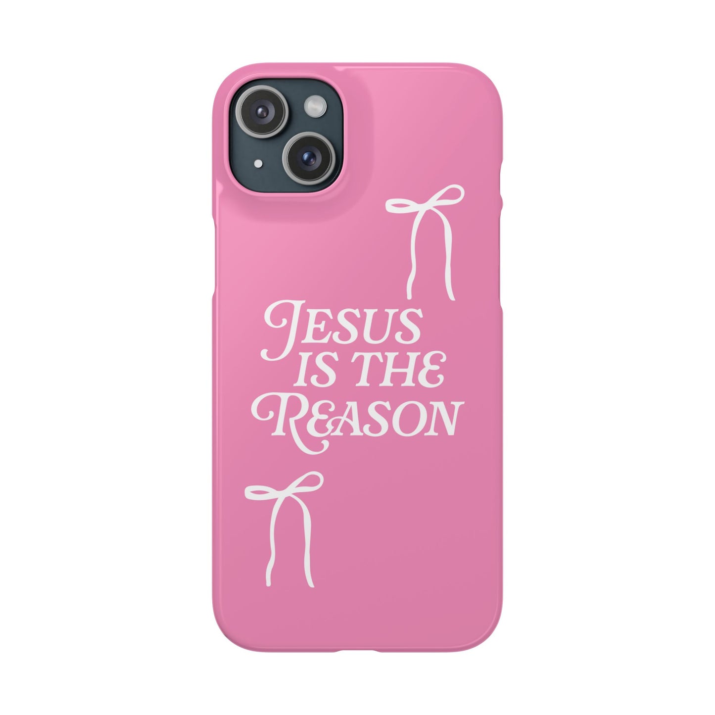 Jesus Is the Reason iPhone Snap Case in Pink