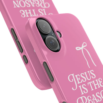 Jesus Is the Reason iPhone Snap Case in Pink