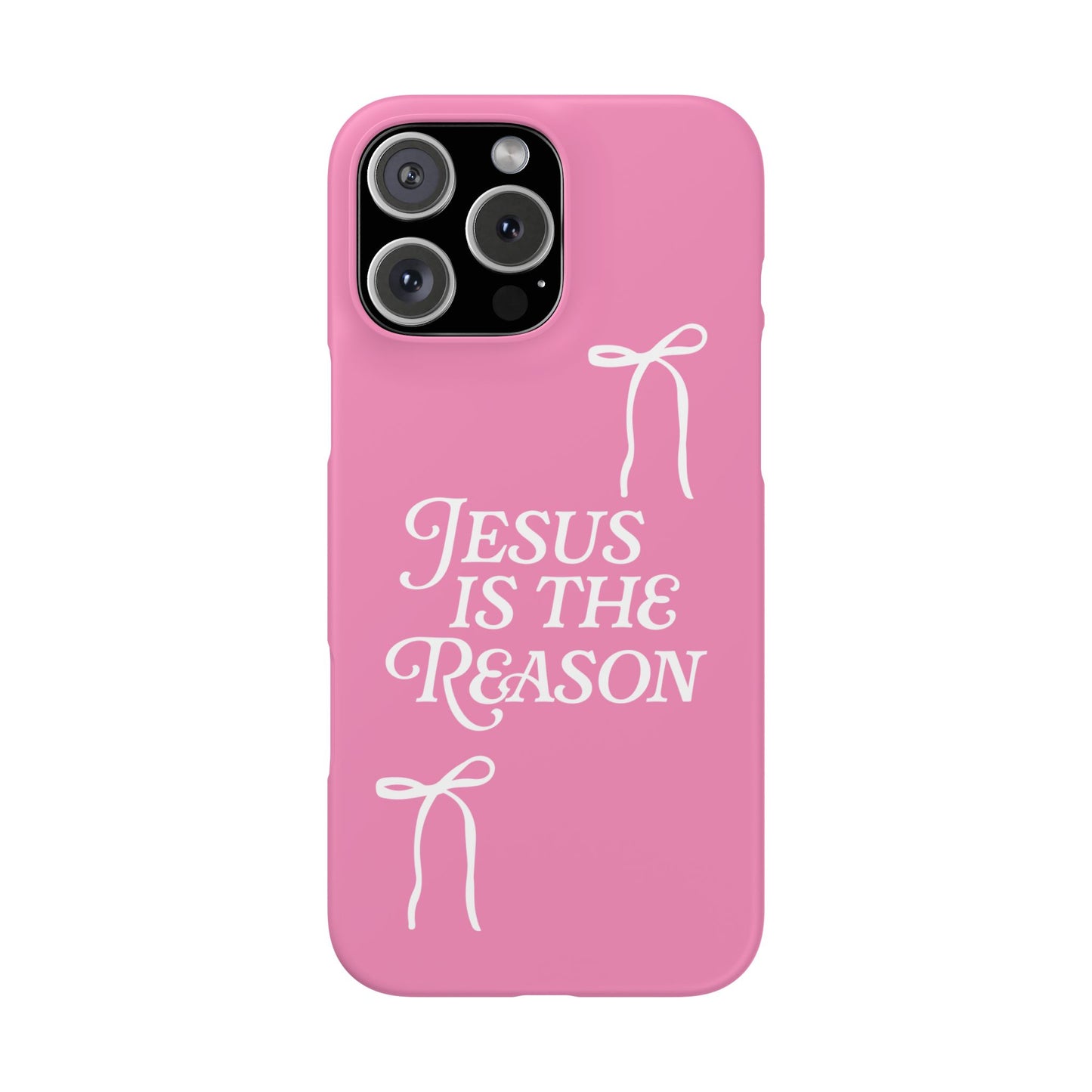 Jesus Is the Reason iPhone Snap Case in Pink