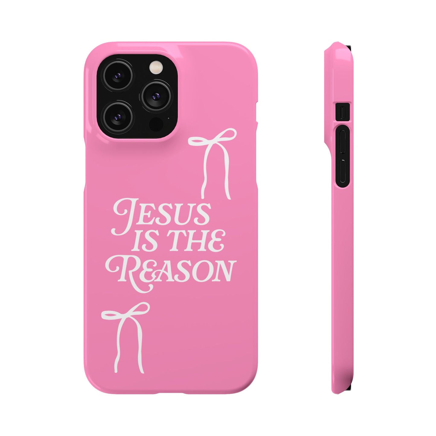 Jesus Is the Reason iPhone Snap Case in Pink