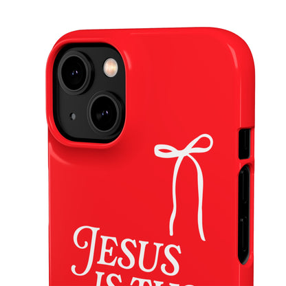 Jesus Is the Reason iPhone Snap Case in Red