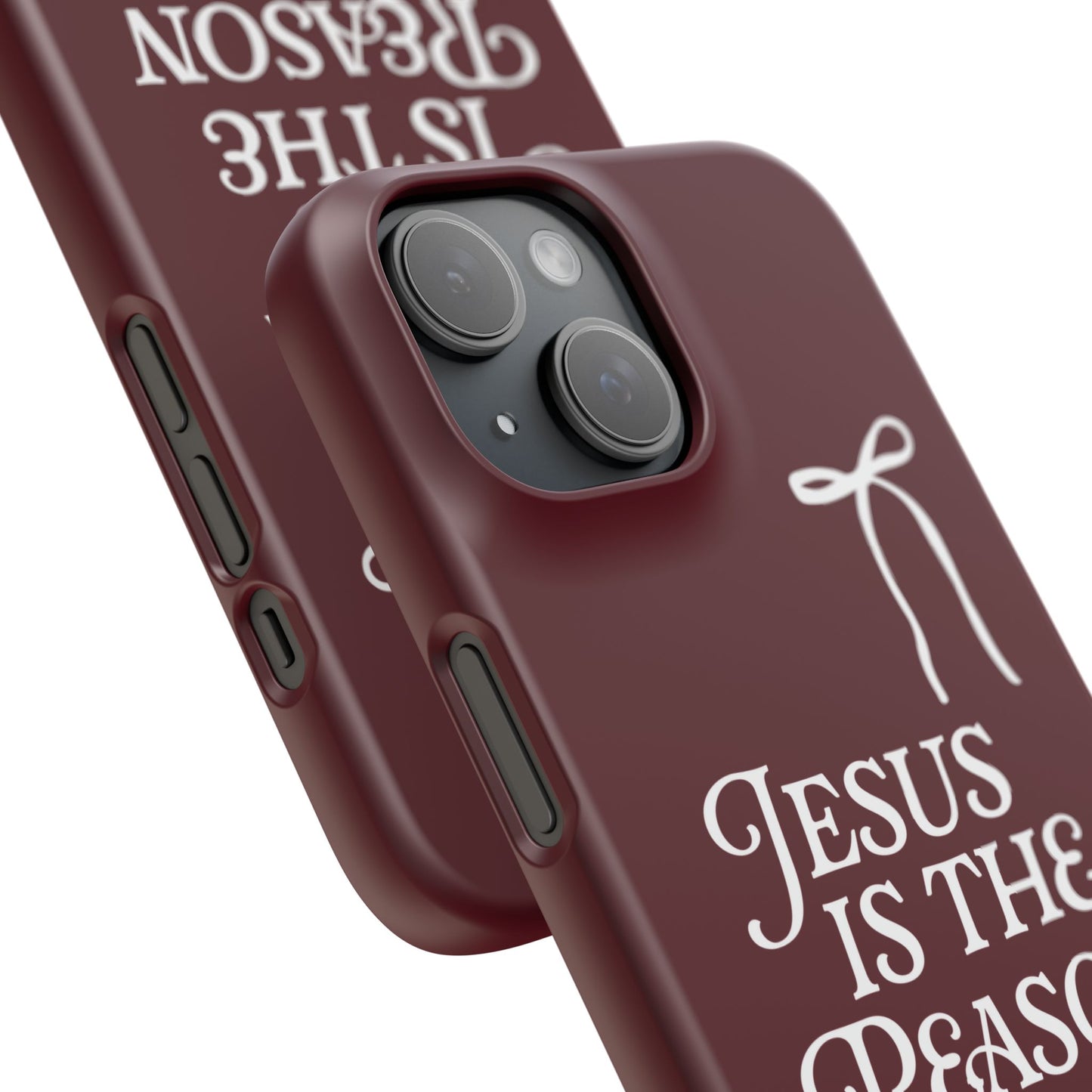 Jesus Is the Reason iPhone Snap Case in Burgundy