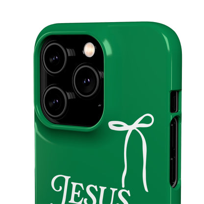 Jesus Is the Reason iPhone Snap Case in Green