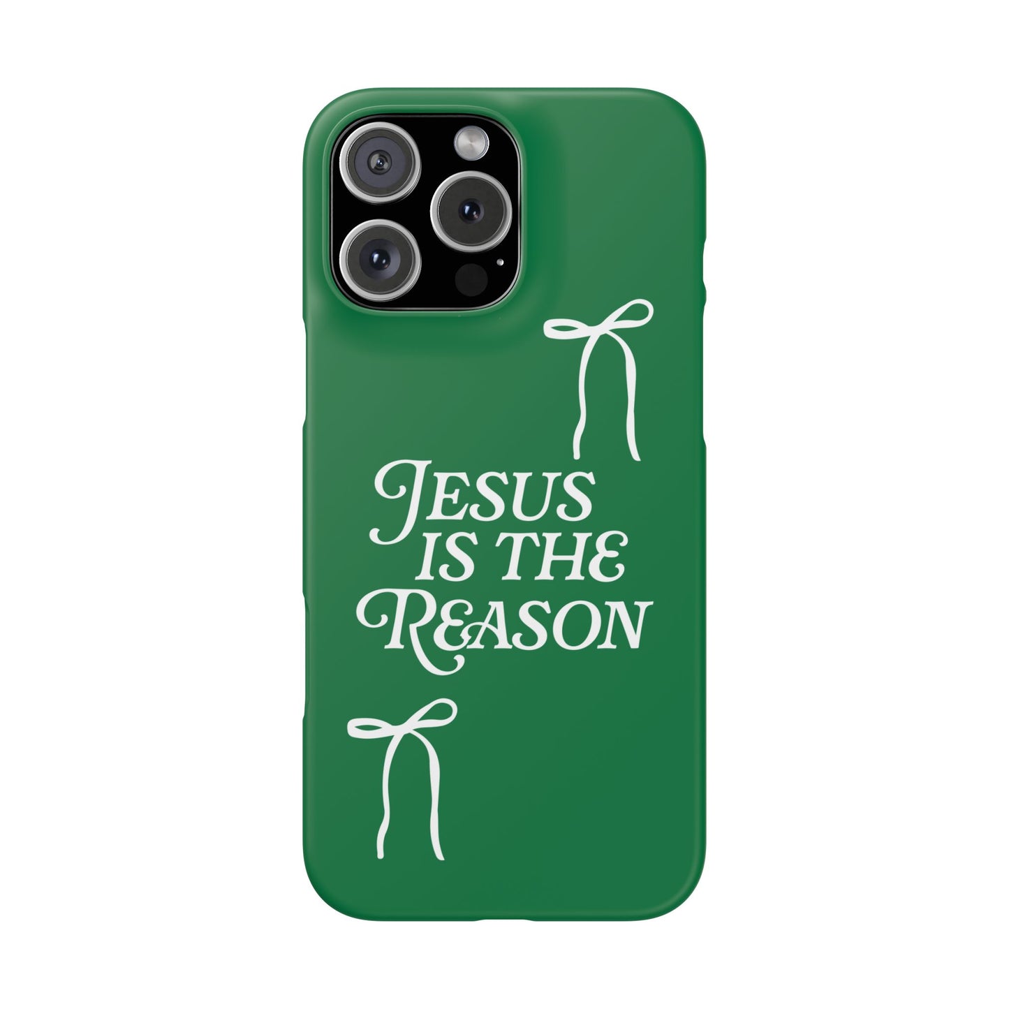 Jesus Is the Reason iPhone Snap Case in Green